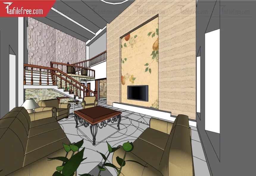 File 3D Sketchup Phòng Khách_SK593
