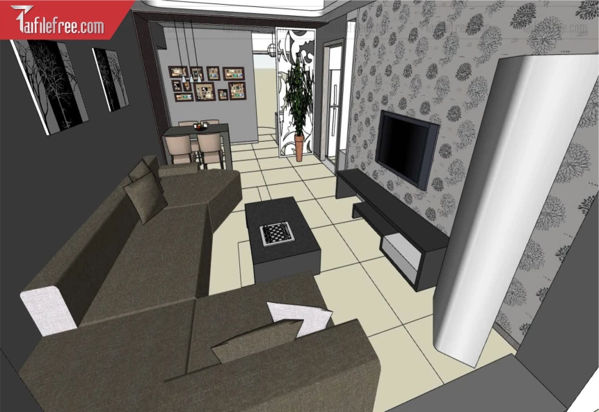 File 3D Sketchup Phòng Khách_SK594