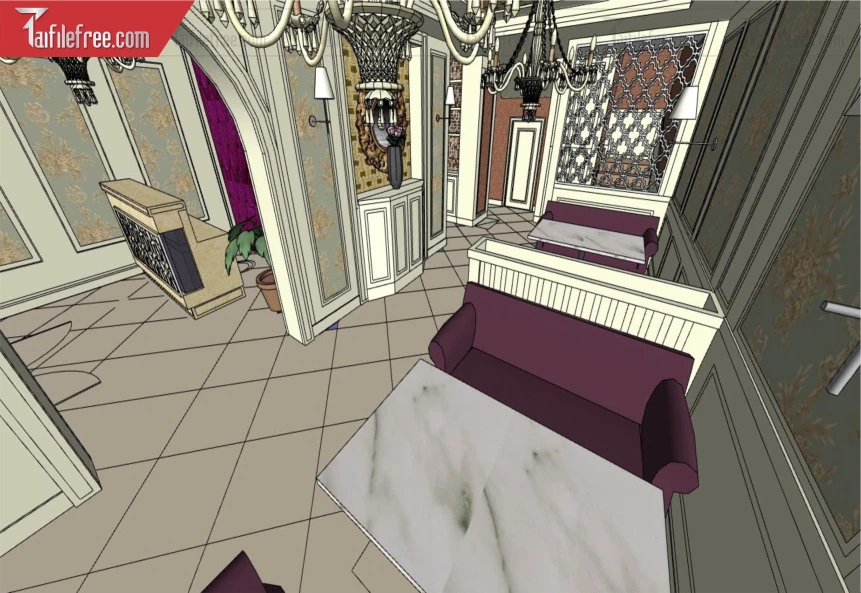 File 3D Sketchup Phòng Khách_SK599