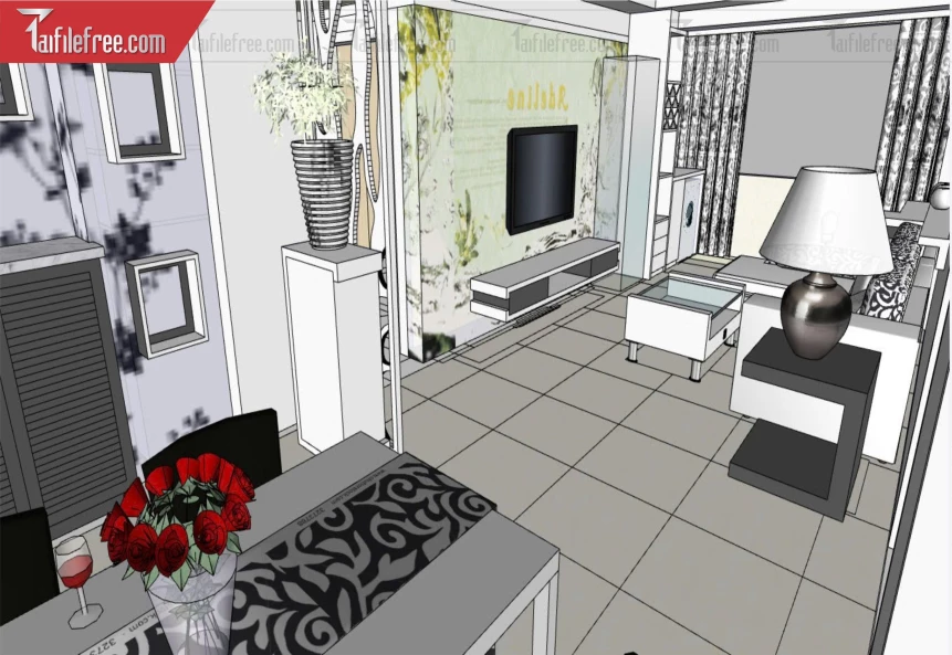 File 3D Sketchup Phòng Khách_SK642