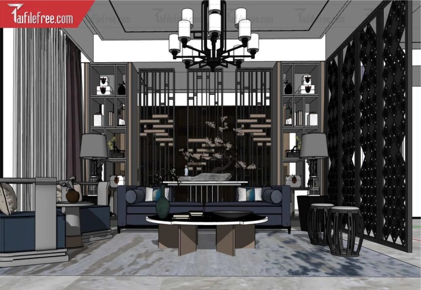 File 3D Sketchup Phòng Khách _SK654