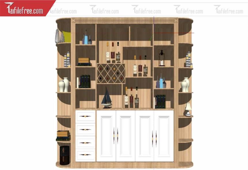 File 3D Sketchup Tủ _SK667