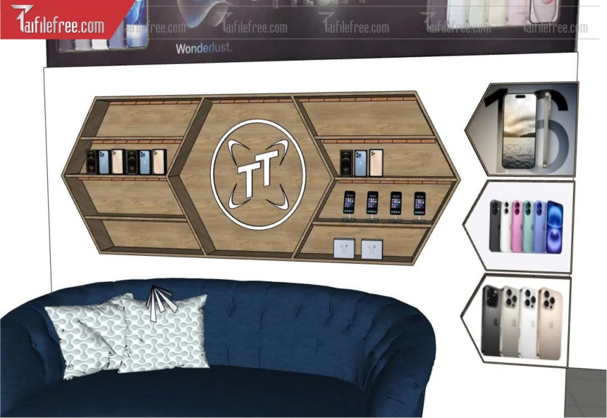 File 3D Sketchup Cửa Hàng Điện Thoại _SK695