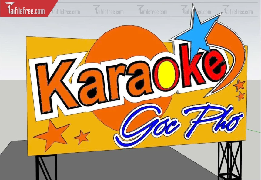 File 3D Sketchup Cửa Hoàng Karaoke _SK699