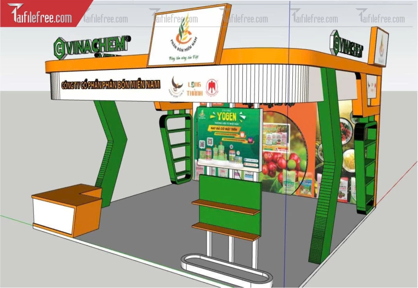 File 3D Sketchup Cửa Hàng Trái Cây_SK706