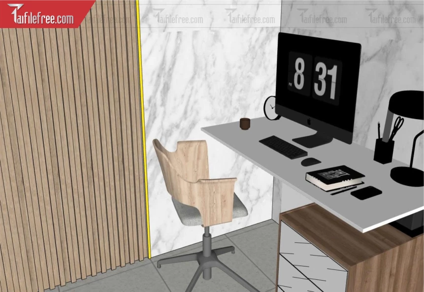 File 3D Sketchup Bàn Làm Việc_SK715