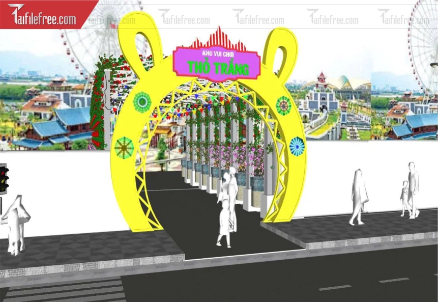 File 3D Sketchup Khu Vui Chơi_SK738