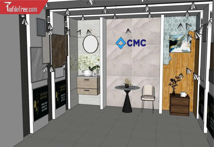 File 3D Sketchup Công Ty_SK754