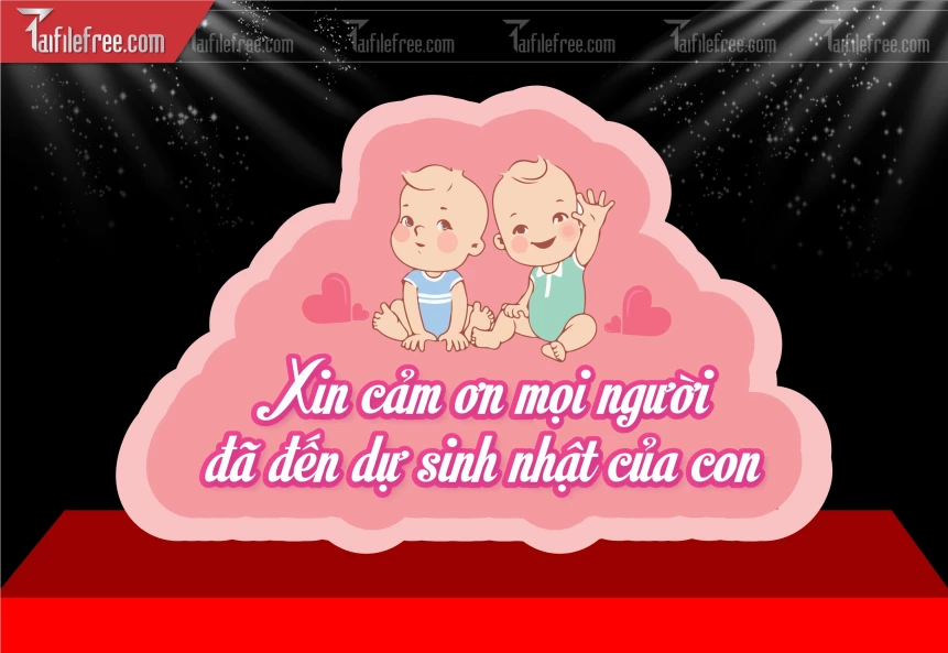 Cột Chỉ Dẫn - Decor  Mẫu Sinh Nhật_SNA116