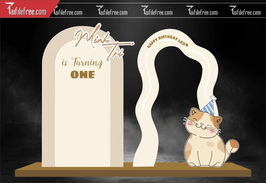 Mẫu Backdrop, Background Sân Khấu Sinh Nhật Đẹp- Sang Trọng SNA91