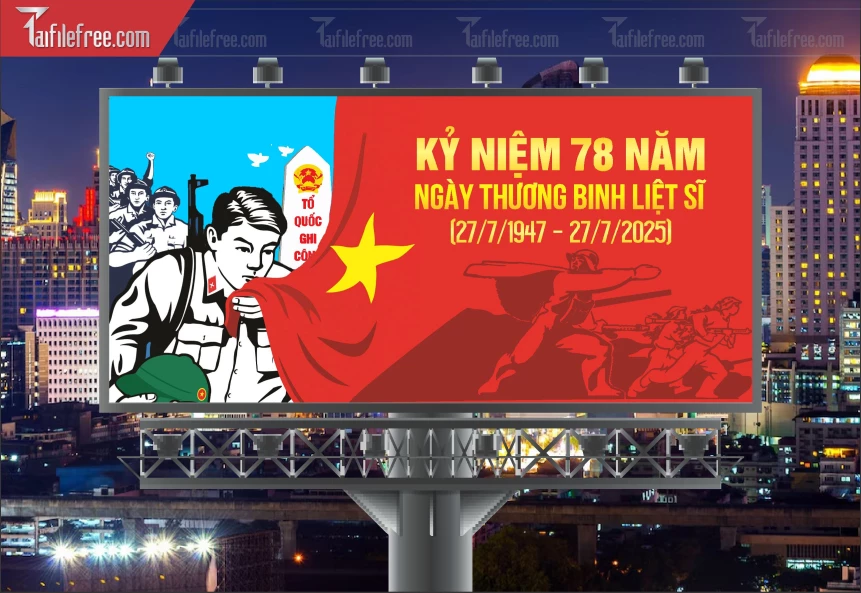 Tranh Cổ Động Kỷ Niệm Ngày Thương Binh Liệt Sĩ_TBS36