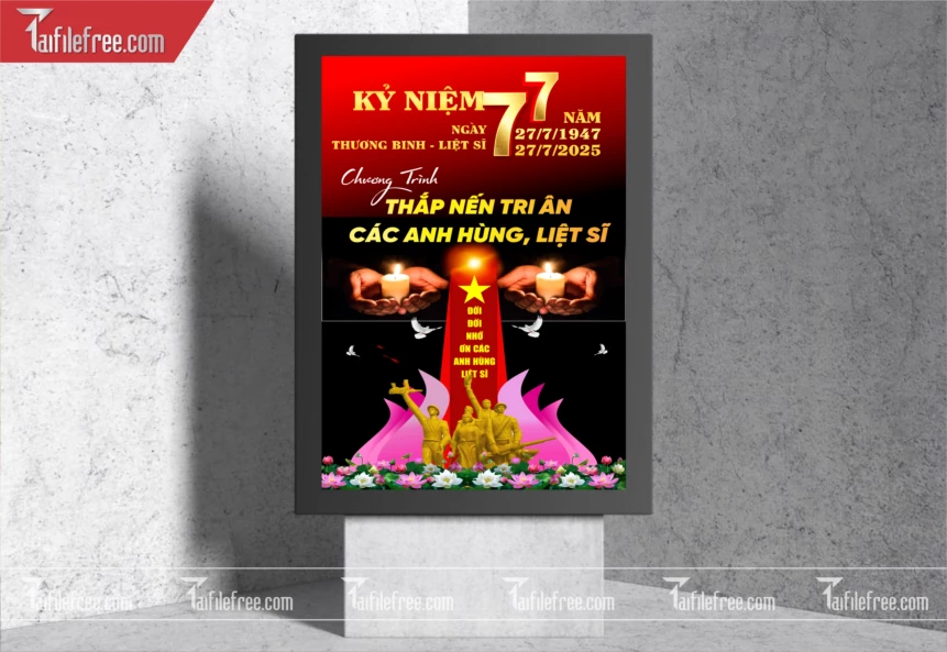 Tranh Cổ Động Kỷ Niệm Ngày Thương Binh Liệt Sĩ_TBS56