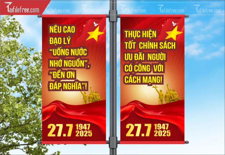 Phướn Kỷ Niệm Ngày Thương Binh Liệt Sĩ_TBS67