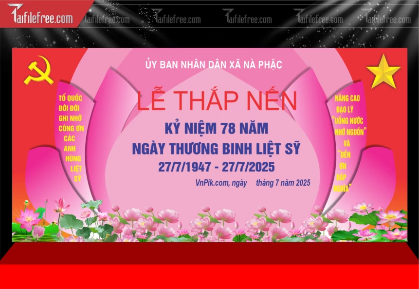Phông Nền Kỷ Niệm Ngày Thương Binh Liệt Sĩ_TBS78