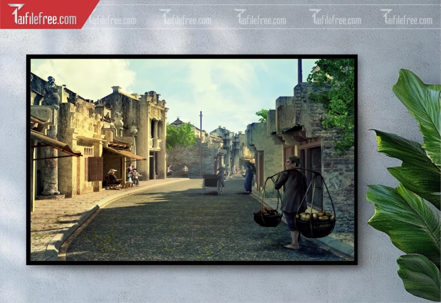 Tranh Phong Cảnh Nông Thôn Đẹp_TC63