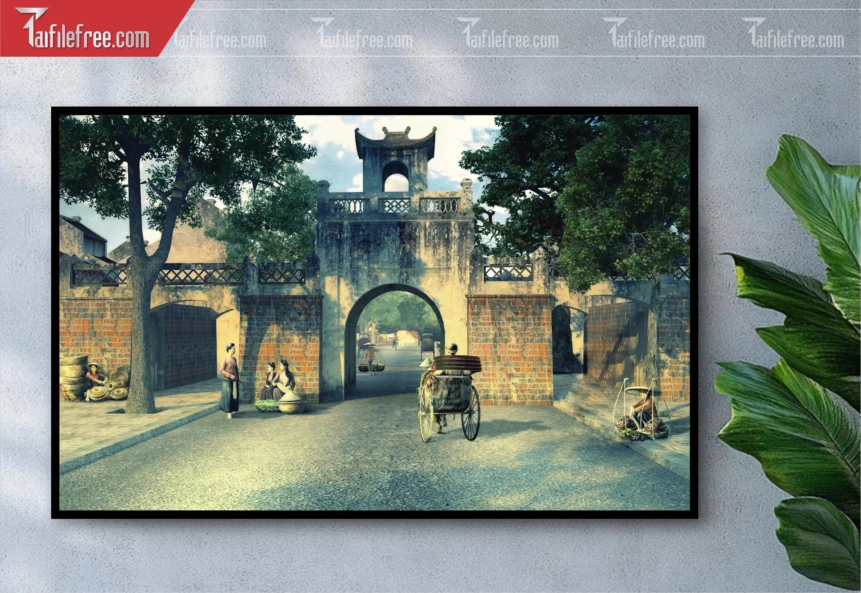 Tranh Phong Cảnh Nông Thôn Đẹp_TC65