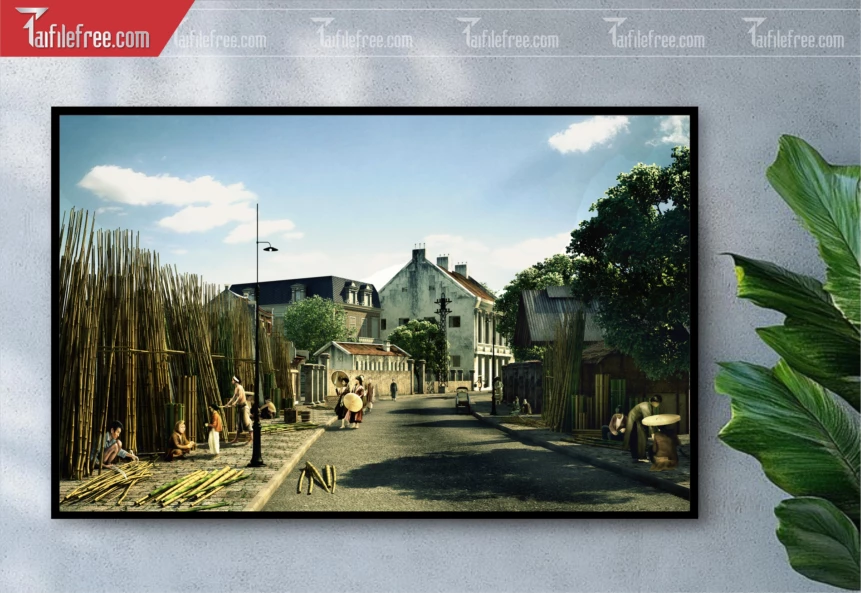 Tranh Phong Cảnh Nông Thôn Đẹp_TC66