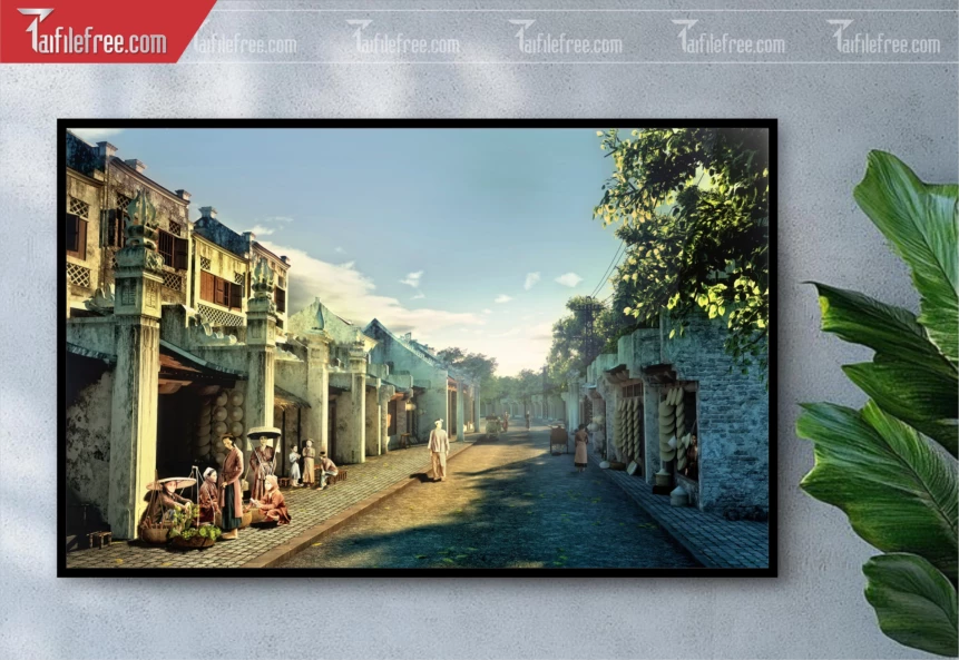 Tranh Phong Cảnh Nông Thôn Đẹp_TC68