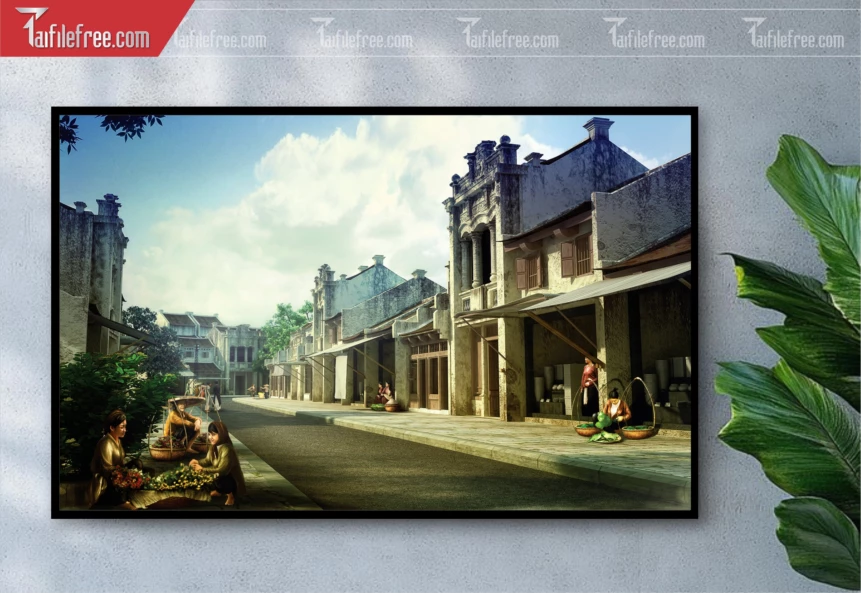 Tranh Phong Cảnh Nông Thôn Đẹp_TC70