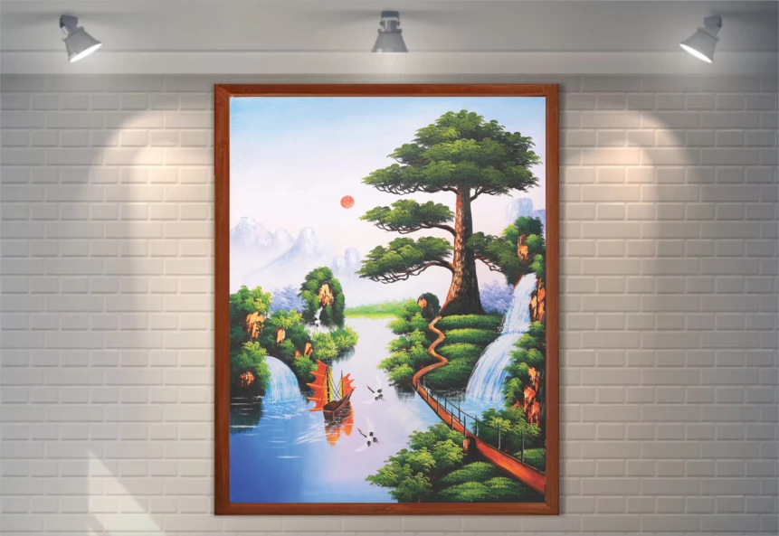 Tranh Phong Cảnh Nông Thôn Đẹp_TC71