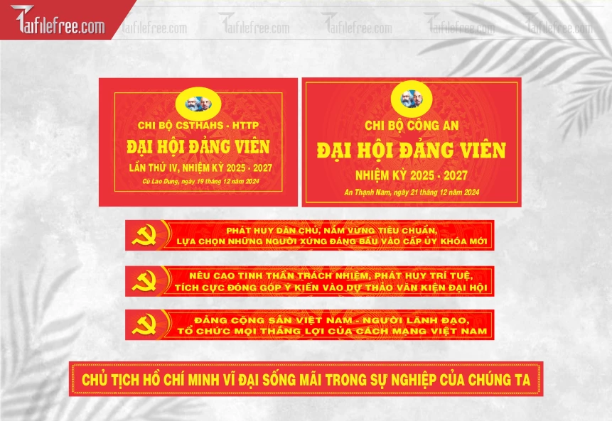 Phướn Đại Hội Đảng Viên _TD250