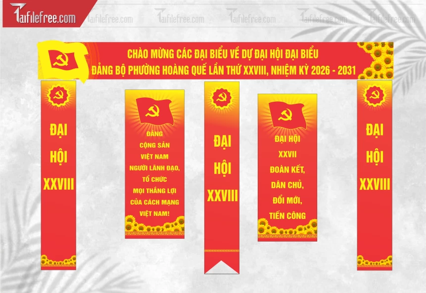 Phướn Đại Hội Đảng Bộ _TD253