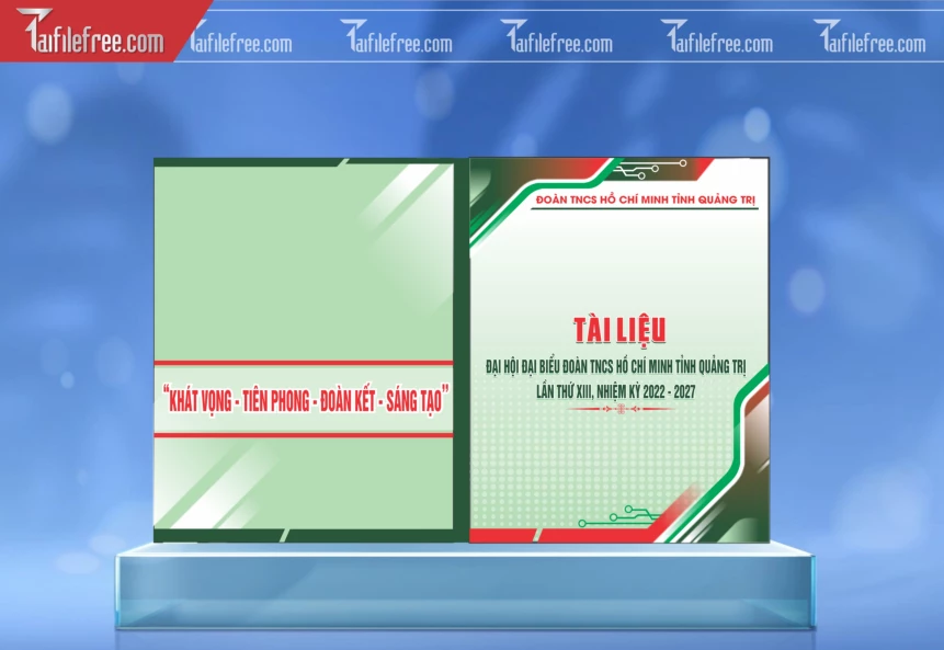 Bìa Tài Liệu Đại Hội Đoàn TNCS Hồ Chí Minh_TD256