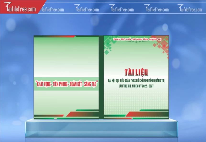 Bìa Tài Liệu Đại Hội Đoàn TNCS Hồ Chí Minh_TD257