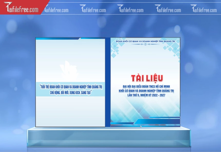 Bìa Tài Liệu Đại Hội Đoàn TNCS Hồ Chí Minh_TD259