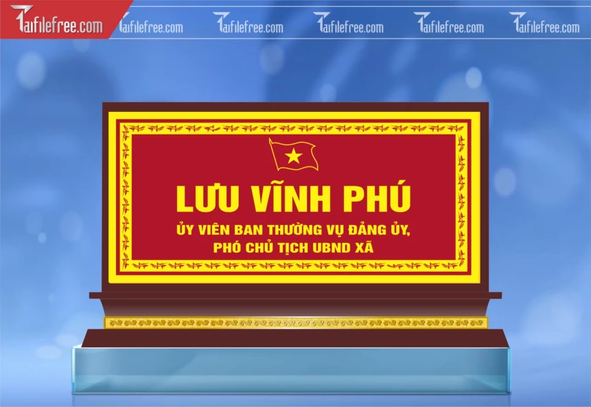 Biển Chức Danh Phó Chủ Tịch UBND Xã_TD_264