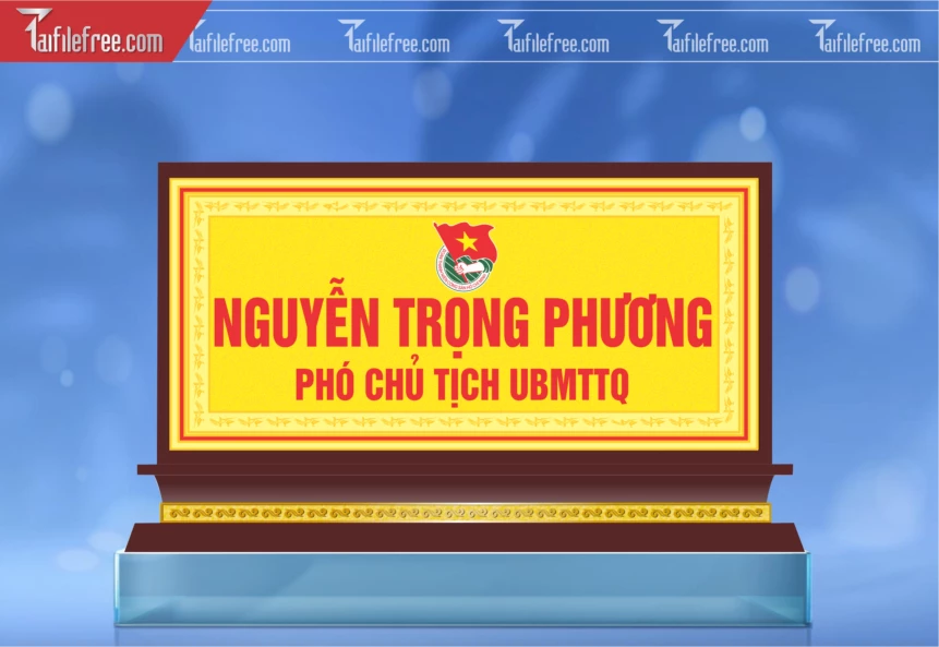 Biển Chức Danh Phó CHủ Tịch UBMTTQ_TD_267