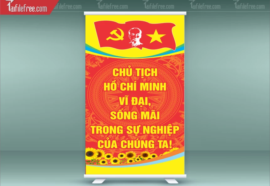 Standee Chào Mừng Đại Hội Đảng Lần Thứ 14_TD275