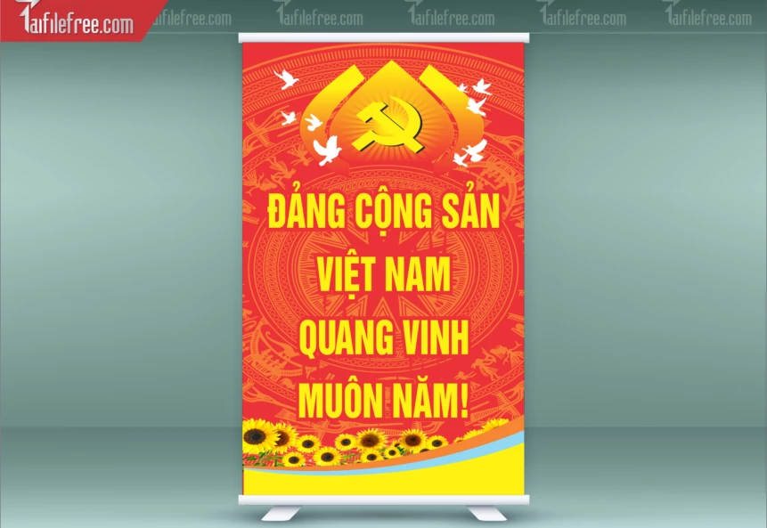 Standee Chào Mừng Đại Hội Đảng Lần Thứ 14_TD277