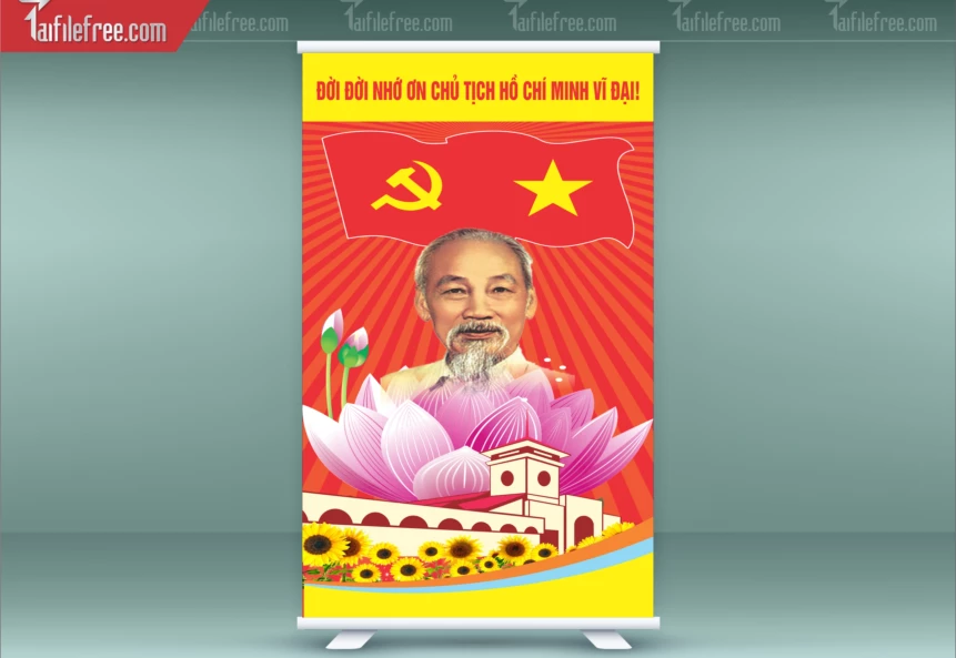 Standee Chào Mừng Đại Hội Đảng Lần Thứ 14_TD281