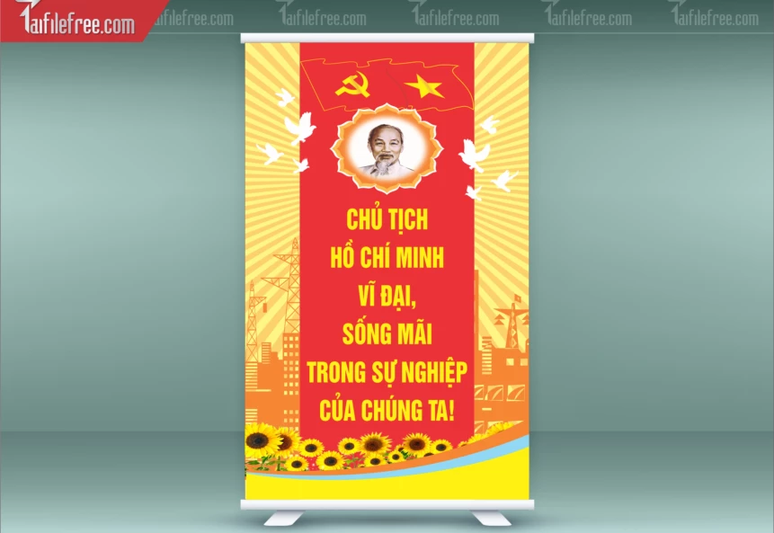 Standee Chào Mừng Đại Hội Đảng Lần Thứ 14_TD286