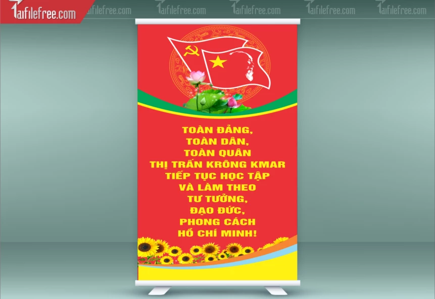 Standee Chào Mừng Đại Hội Đảng Lần Thứ 14_TD288