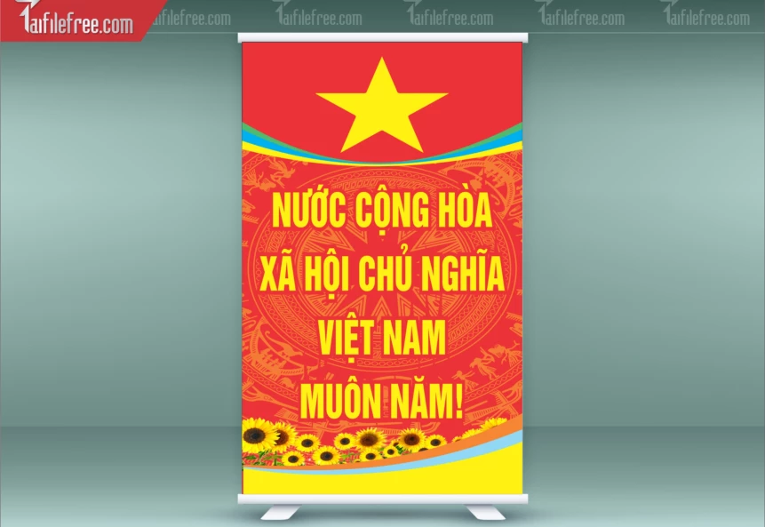 Standee Chào Mừng Đại Hội Đảng Lần Thứ 14_TD290