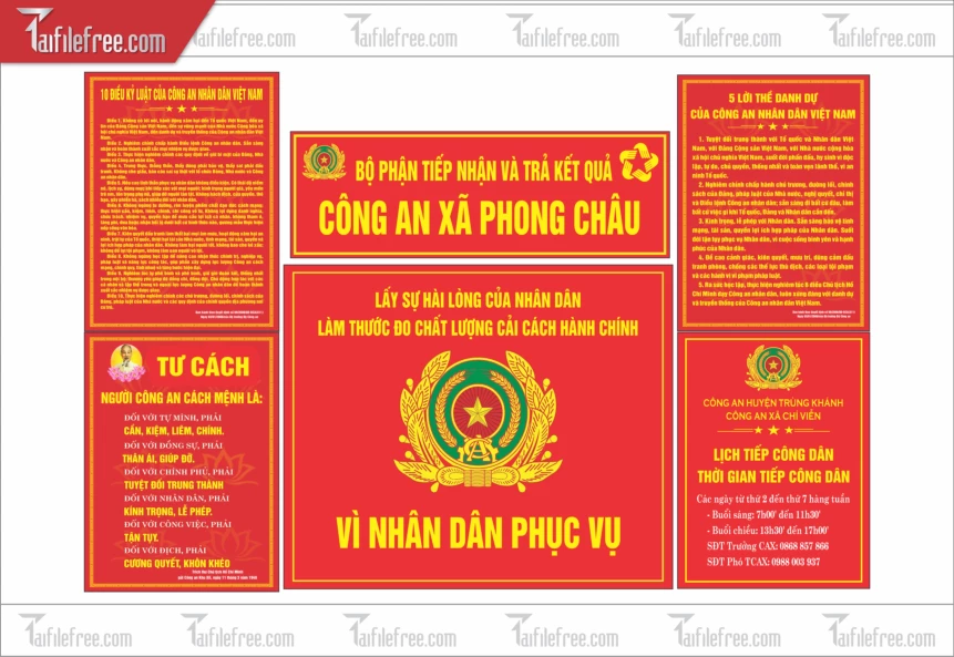 Bộ Phận Tiếp Nhận Và Kết Quả Công An Xã Phong Châu _TD296