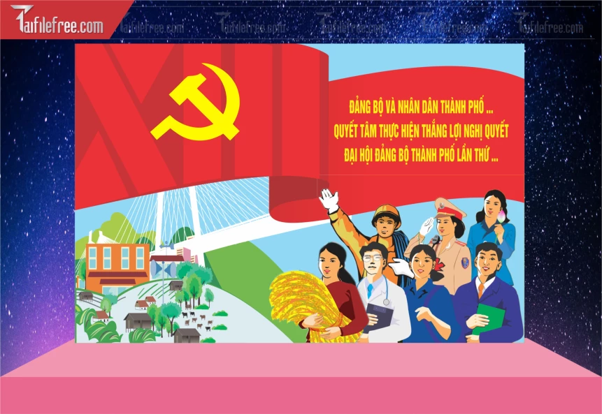 Backrgound Đảng Bộ Và Nhân Dân Thành Phố_TD302