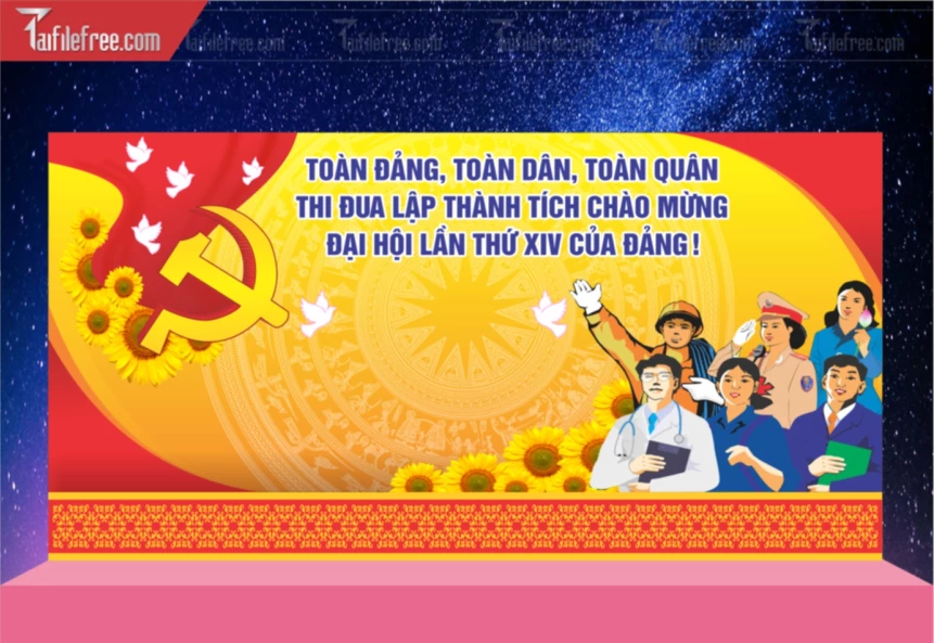 Backrgound Toàn Đảng Toàn Dân_TD303