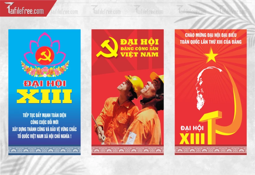 Poster Nhiệt Liệt Chào Mừng Đại Hội_TD314