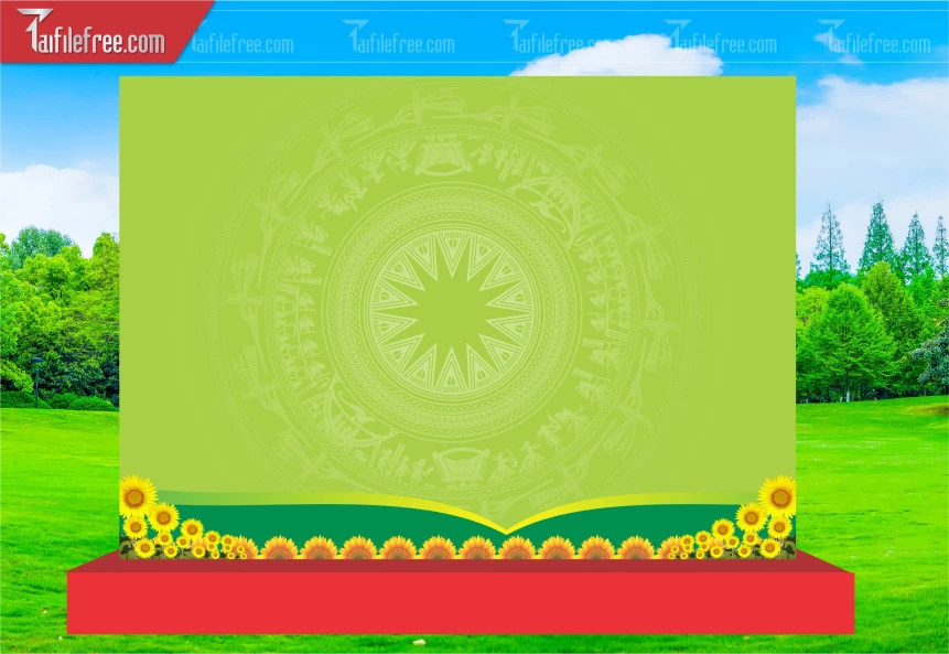 Phông Nền Chân hoa sen trong Đồng Vàng_TD327