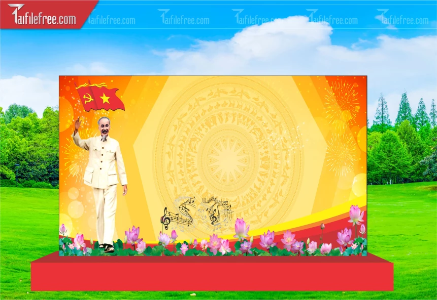 Phông Nền Chân hoa sen trong Đồng Vàng_TD328