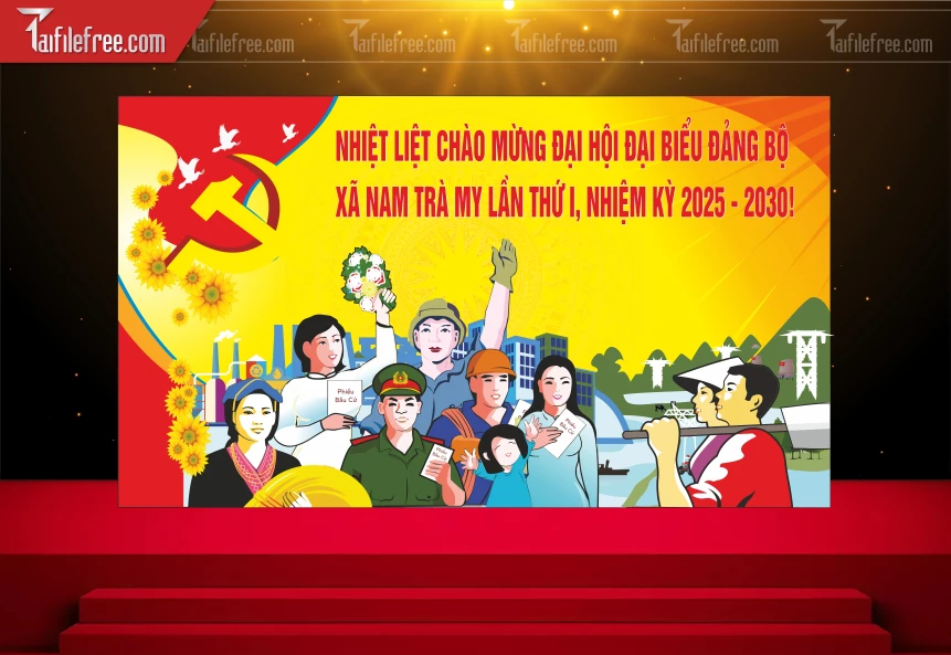 Phông Nền Đại Hội Đại Biểu_TD357