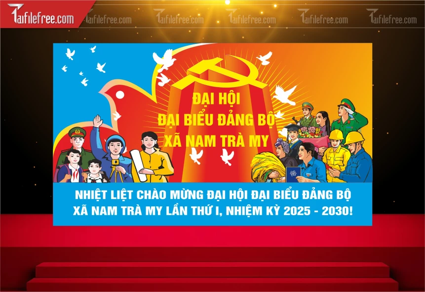 Phông Nền Đại Hội Đại Biểu_TD358