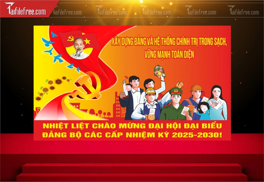 Phông Nền Đại Hội Đại Biểu_TD359