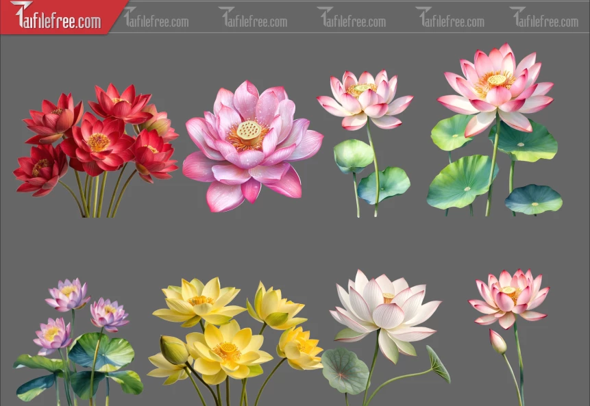 Thư Viện Hoa Sen Dành Cho Thiết Kế File Png_364