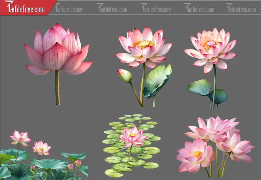 Thư Viện Hoa Sen Dành Cho Thiết Kế File Png_365