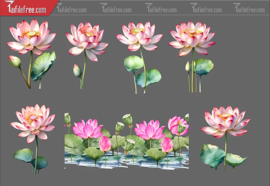 Thư Viện Hoa Sen Dành Cho Thiết Kế File Png_367