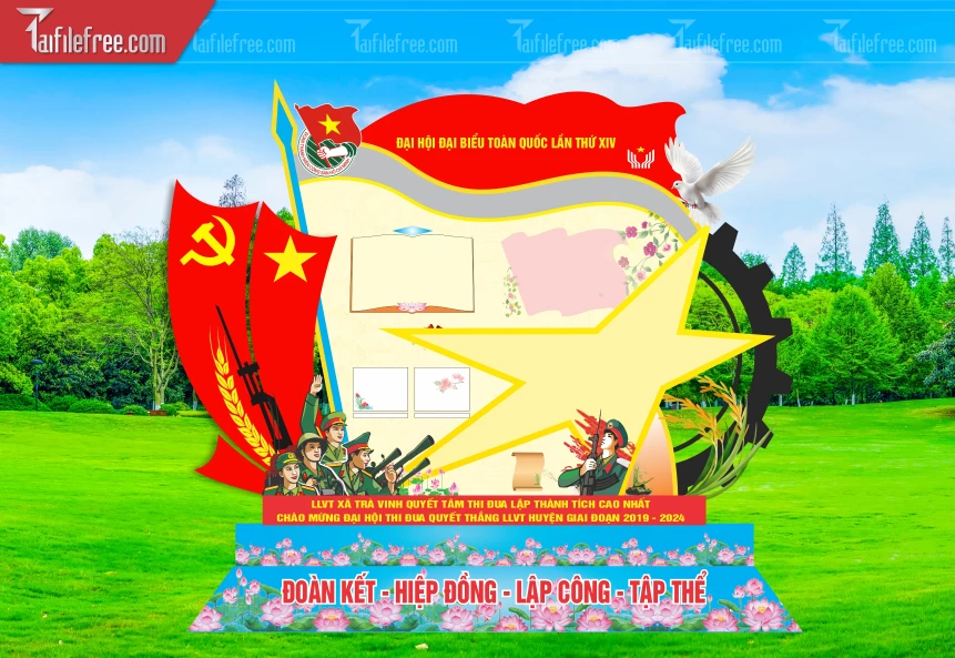 Báo Tường Đại Hội Đại Biểu Toàn Quốc Lần Thứ XIV_TD364